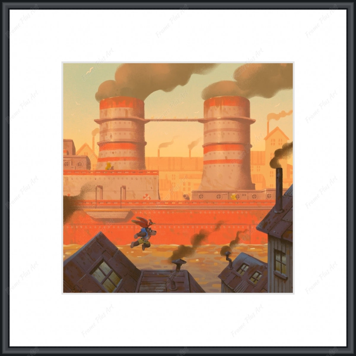 Frame with mat & glazing