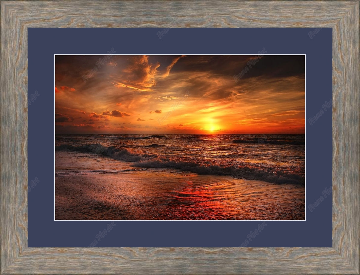 Frame with mat & glazing