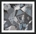 Framed print with mat & glazing