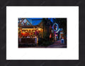 Framed print with mat & glazing