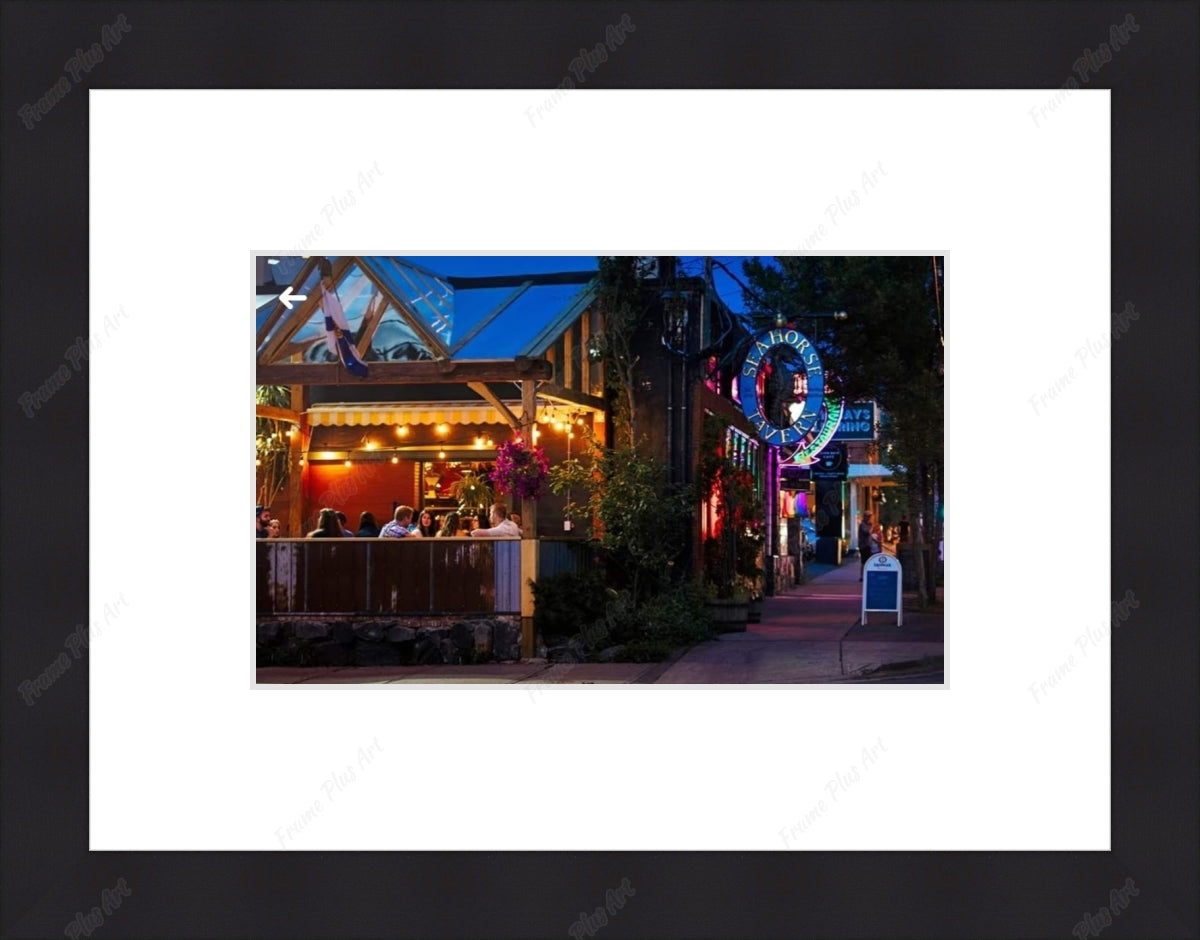 Framed print with mat & glazing