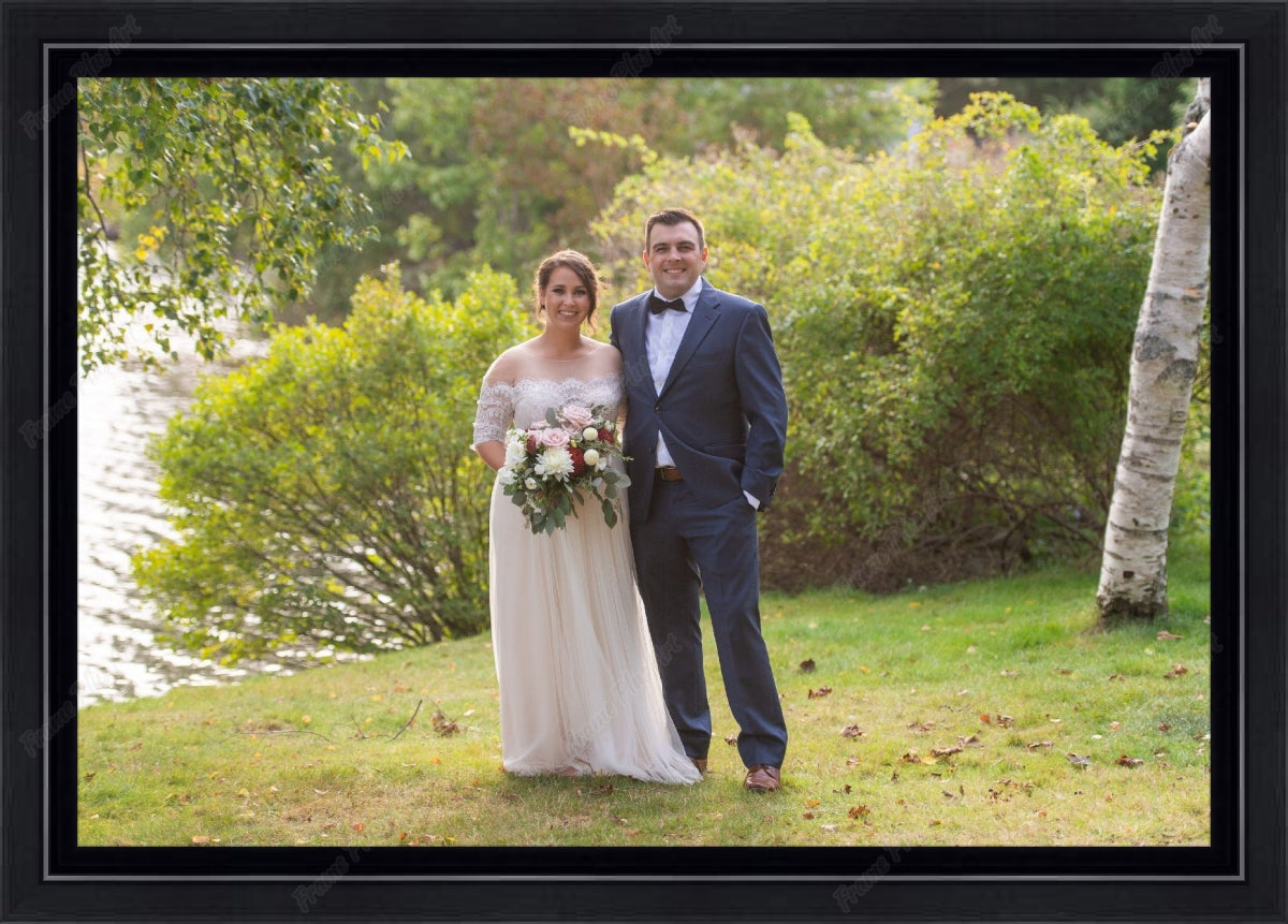 Framed print without mat & glazing