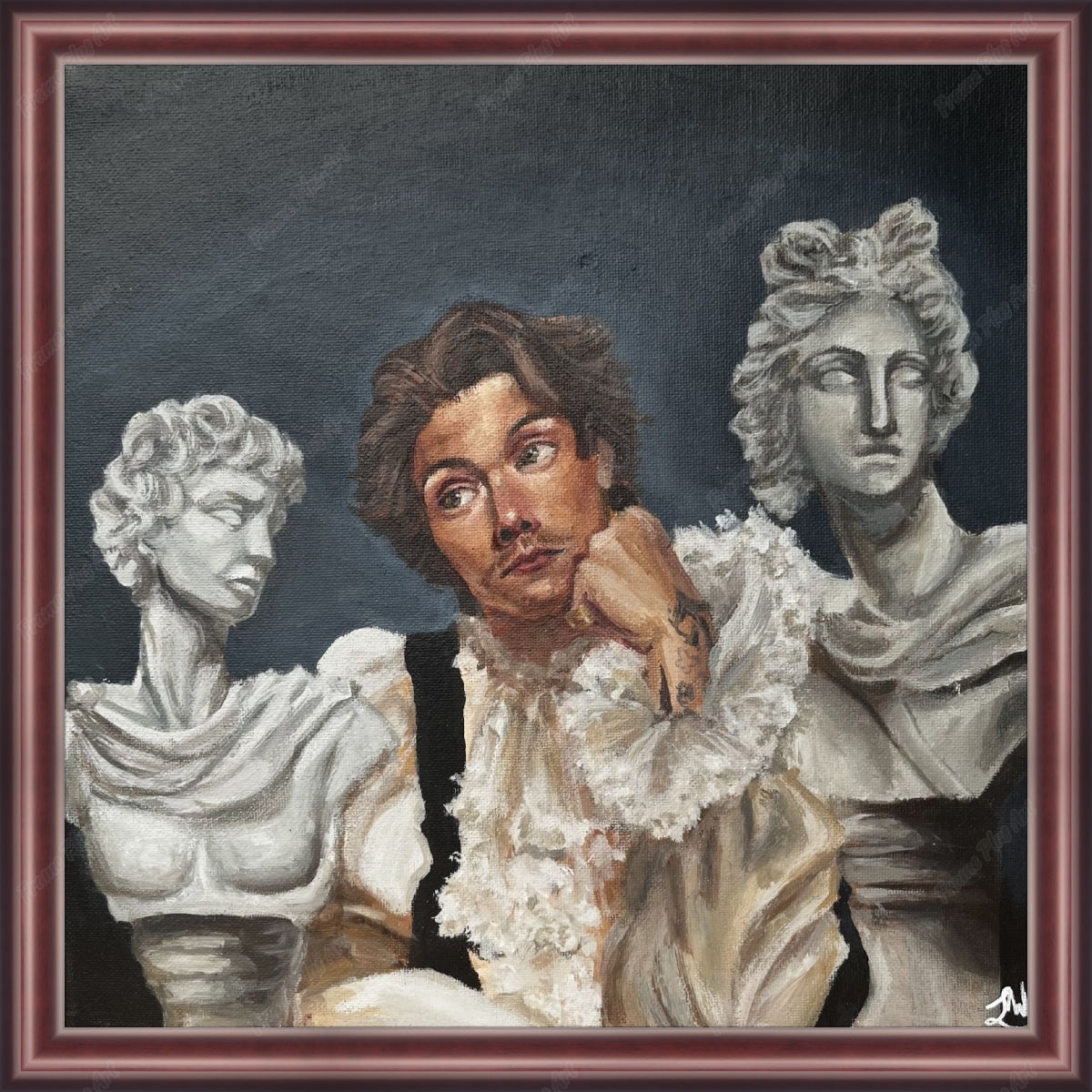 Framed print without mat & glazing